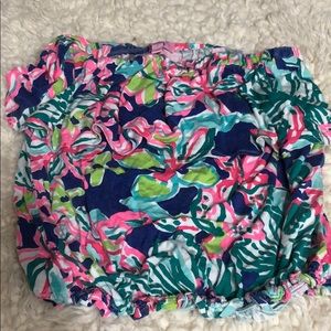 Lilly Pulitzer off the shoulder top with ruffles